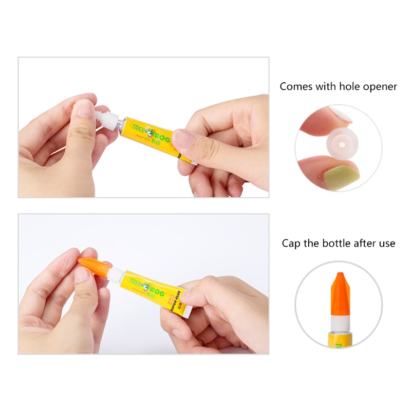 Set 3 tuýp keo 502 siêu dính chuyên dùng cho đồ gỗ/ kim loại/ da