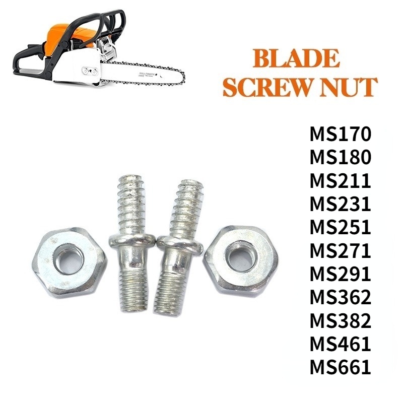 2 Cặp Ốc Vít Cho Máy Cưa STIHL MS170 MS180 MS211 MS231 MS251 MS271 MS291 MS362 MS382 MS461 MS661