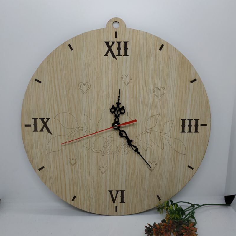 Đồng Hồ Gỗ Treo Tường - Khắc Tên Theo Yêu Cầu