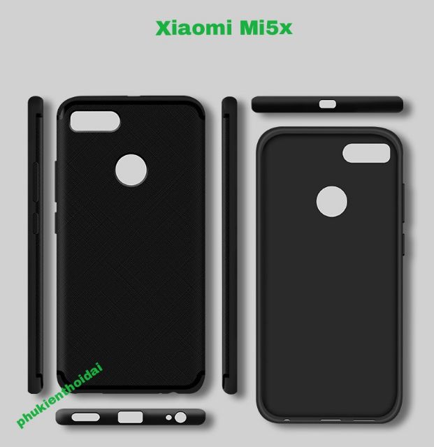 Xiaomi Mi5x ốp lưng dẻo vân caro ( chống vân tay mồ hôi )