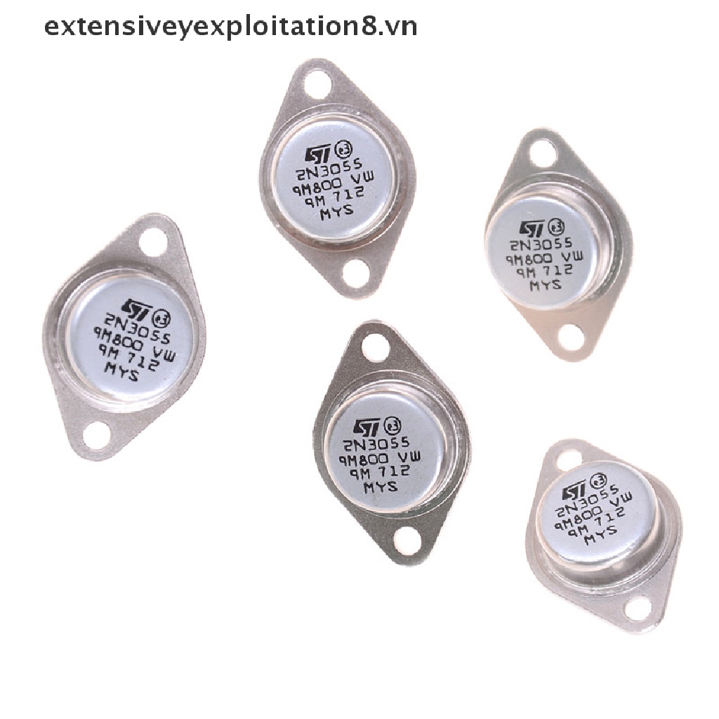 Bộ 5 linh kiện bán dẫn âm thanh 2N3055 NPN AF 15A 100V chuyên dụng