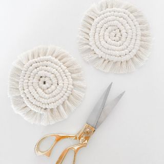 Set 4 lót ly Macramé