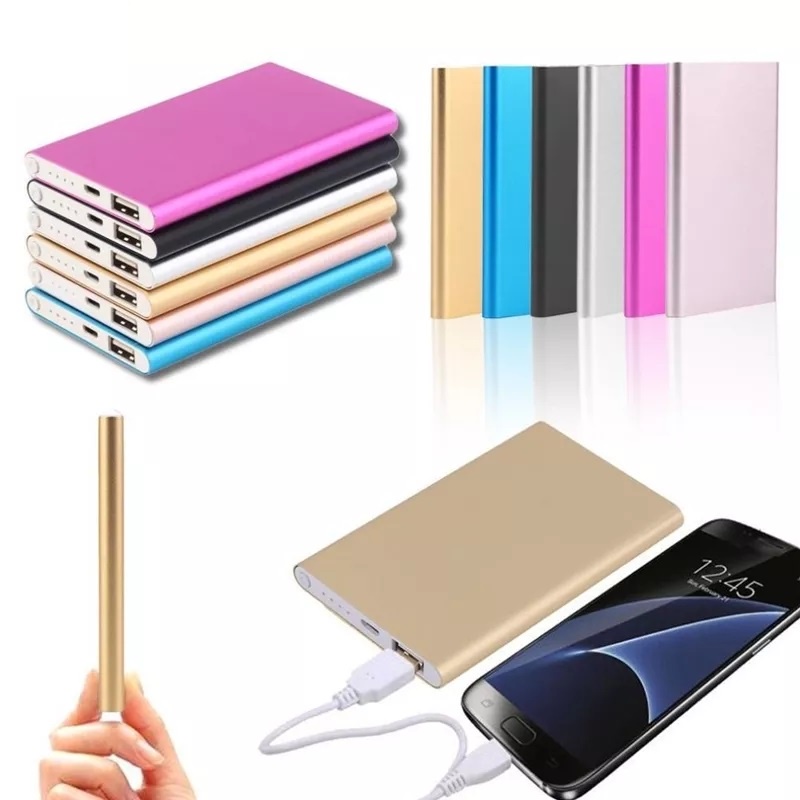 Sạc Dự Phòng 20000mah USB Siêu Mỏng Nhỏ Gọn Cho Điện Thoại Thông Minh