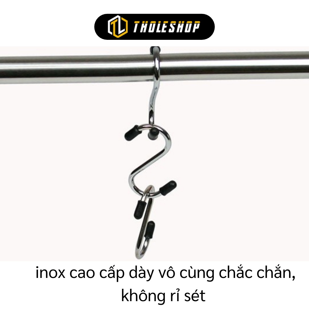 Móc Treo - Combo 4 Móc Treo Đồ Chữ S, Chịu Lực Mạnh, Phơi Khăn, Dép, Đồ Dùng 9267
