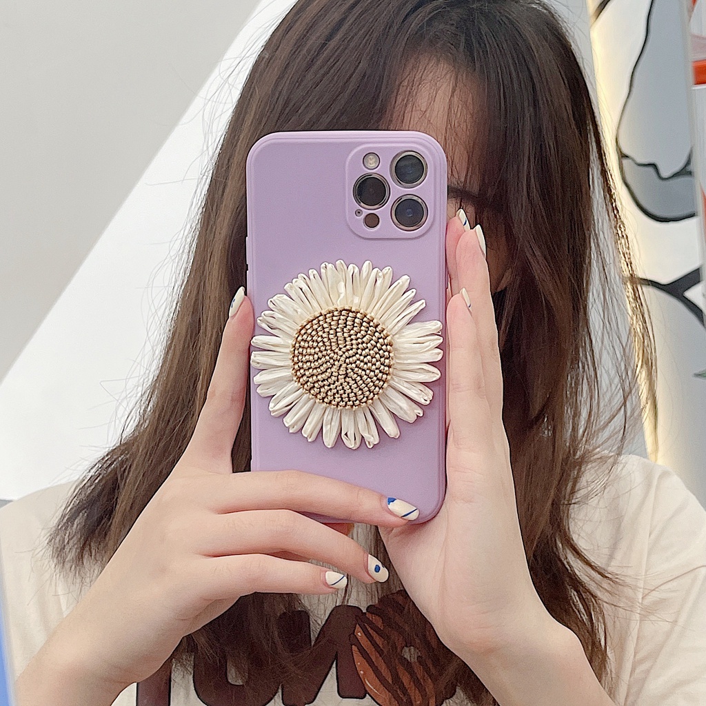 Ốp Điện Thoại Silicon Mềm Chống Rơi Họa Tiết Hoa Cúc Cho Iphone 12 Pro Max 11 Pro Max Xs Max Xr X 7 8 Plus