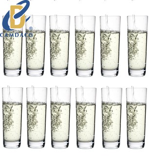 Bộ 12 Ly Cốc Thủy Tinh Ống 275ML Cẩm Đạt PCD21002