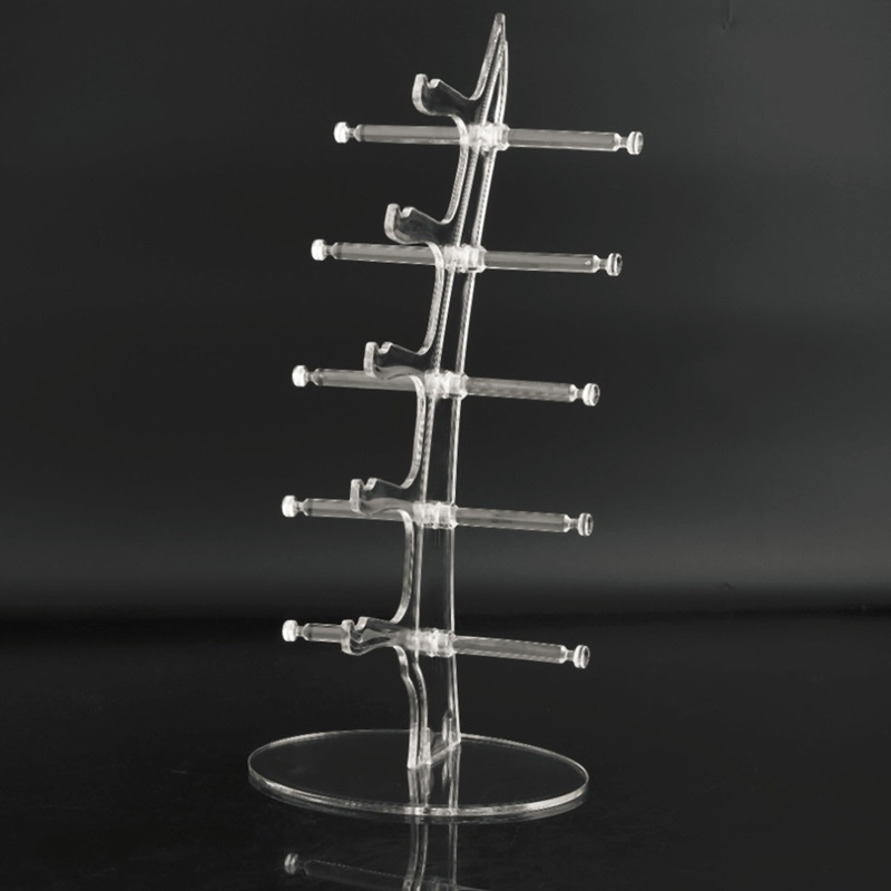 Giá Trưng Bày Mắt Kính 5 Tầng Bằng Acrylic Trong Suốt