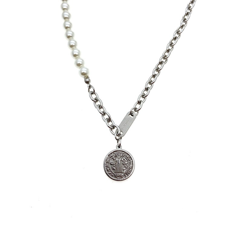 Vòng cổ chuỗi hạt ngọc trai nhân tạo phong cách cổ điển thời trang cho nam và nữ