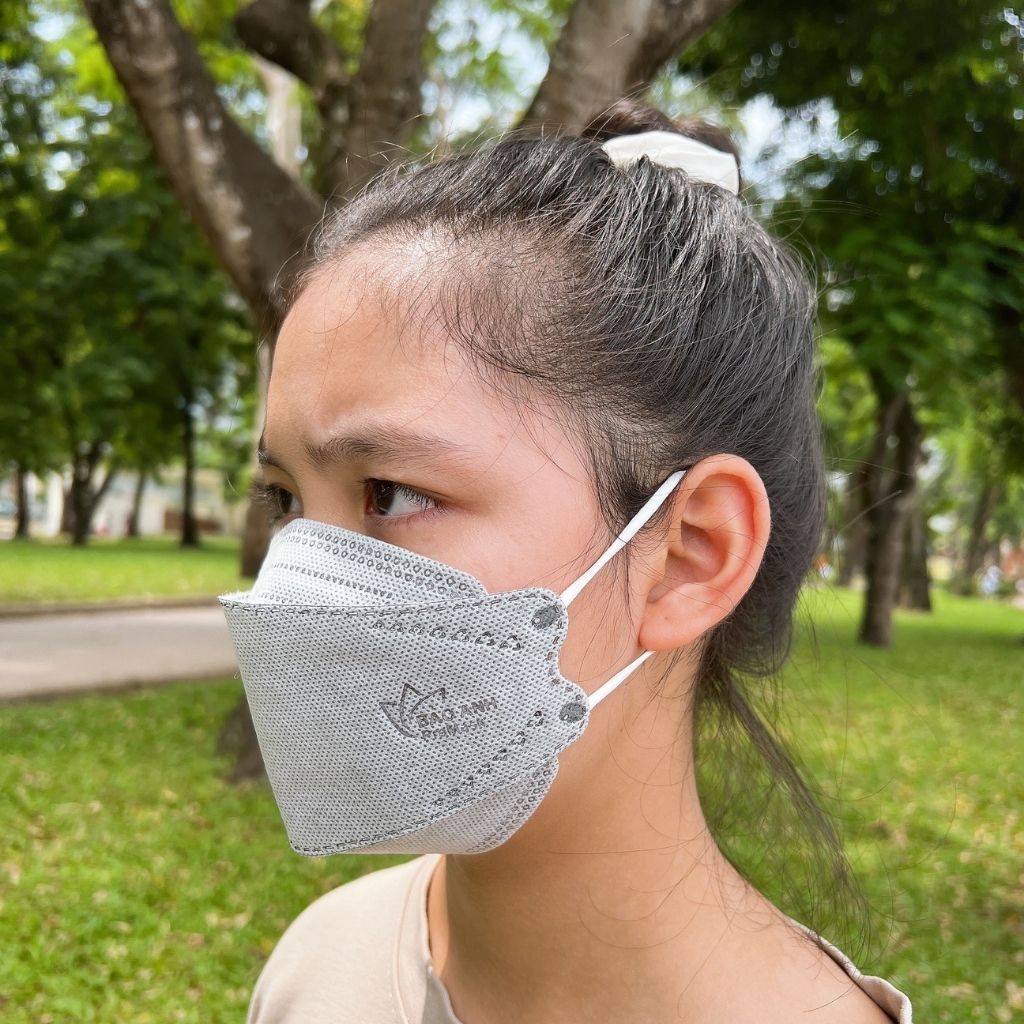 Khẩu trang KF94 4 lớp kháng khuẩn, 4d mask Hàn Quốc chống bụi mịn set 50 chiếc Xalamask