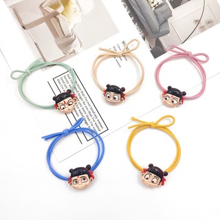 3 Thun Buộc Tóc Cột Tóc Cô Bé Natra Dễ Thương - Thỏ Hồng VPP