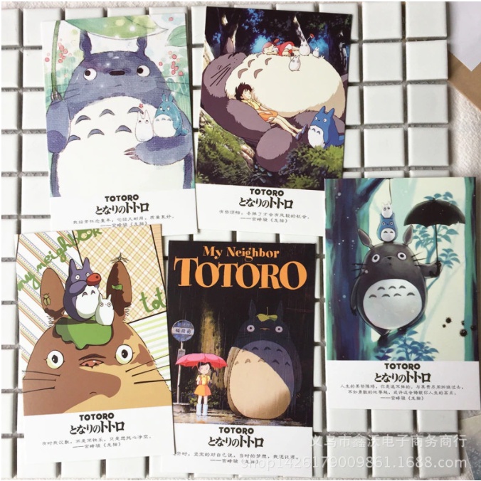 Hộp 36 Post Card Hình Totoro (9.3 x 14.3cm) - Mẫu 1