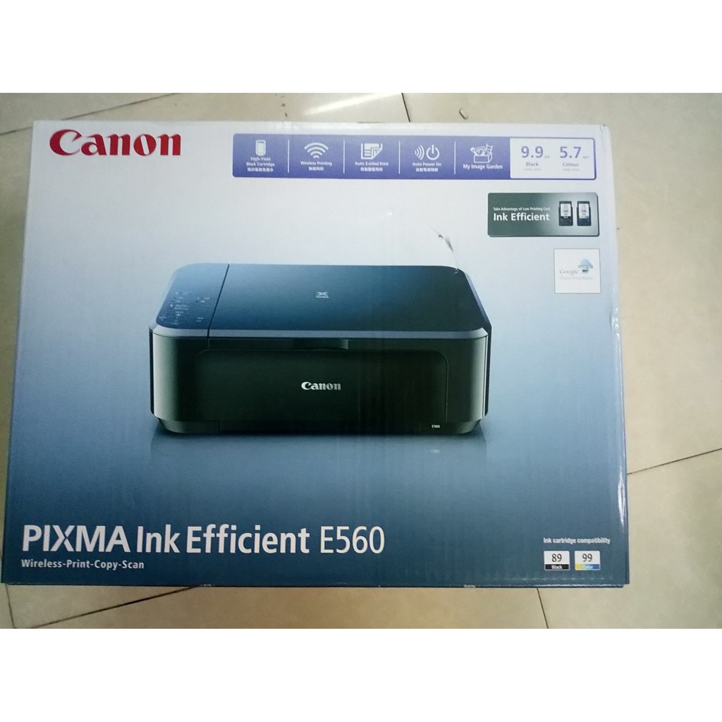 Máy in phun Canon Pixma E560 - IN, SCAN, COPY có WIFI- BH 12 tháng- CÓ THỂ GẮN MỰC LIÊN TỤC