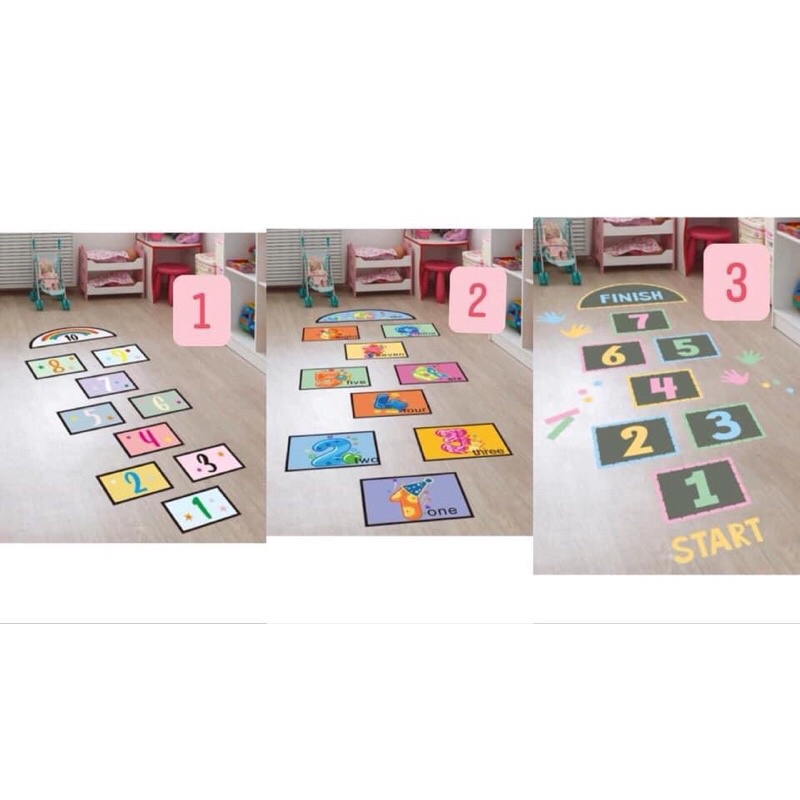 Bộ decal số nhảy lò cò