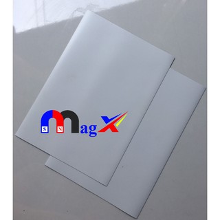 Nam Châm Dẻo Tấm A4 - Dày 0.5mm Phủ Nhựa Trắng