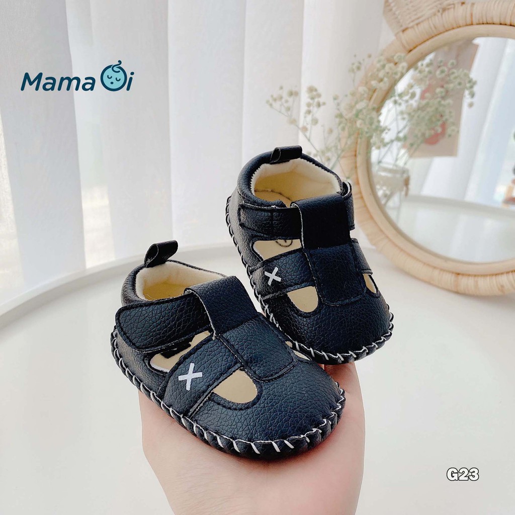 G23 Giày tập đi cho bé dép tập đi sandal da bít mũi bảo vệ chân cho bé tập đi của Mama Ơi - Thời trang cho bé