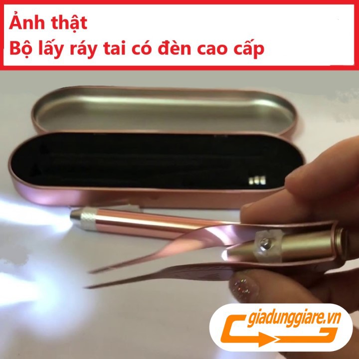 Bộ lấy ráy tai có đèn cao cấp - Lấy ráy tai trẻ em an toàn, dễ dàng, tiện lợi, vệ sinh, không gây đau rát tai cho bé