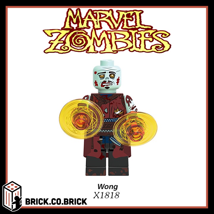 Marvel Zombies Đồ Chơi Lắp Ráp Minifigures Siêu Anh Hùng Zombie Cương Thi Bản Mới Nhất X0325 Captain Doctor Strange