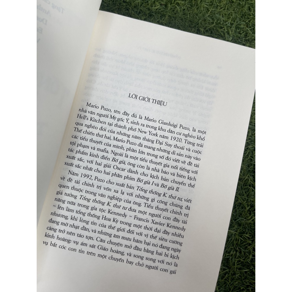 Sách - TỔNG THỐNG K. THỨ TƯ - [bộ sách Mario Puzo 2022] – Đông A - Bình Book