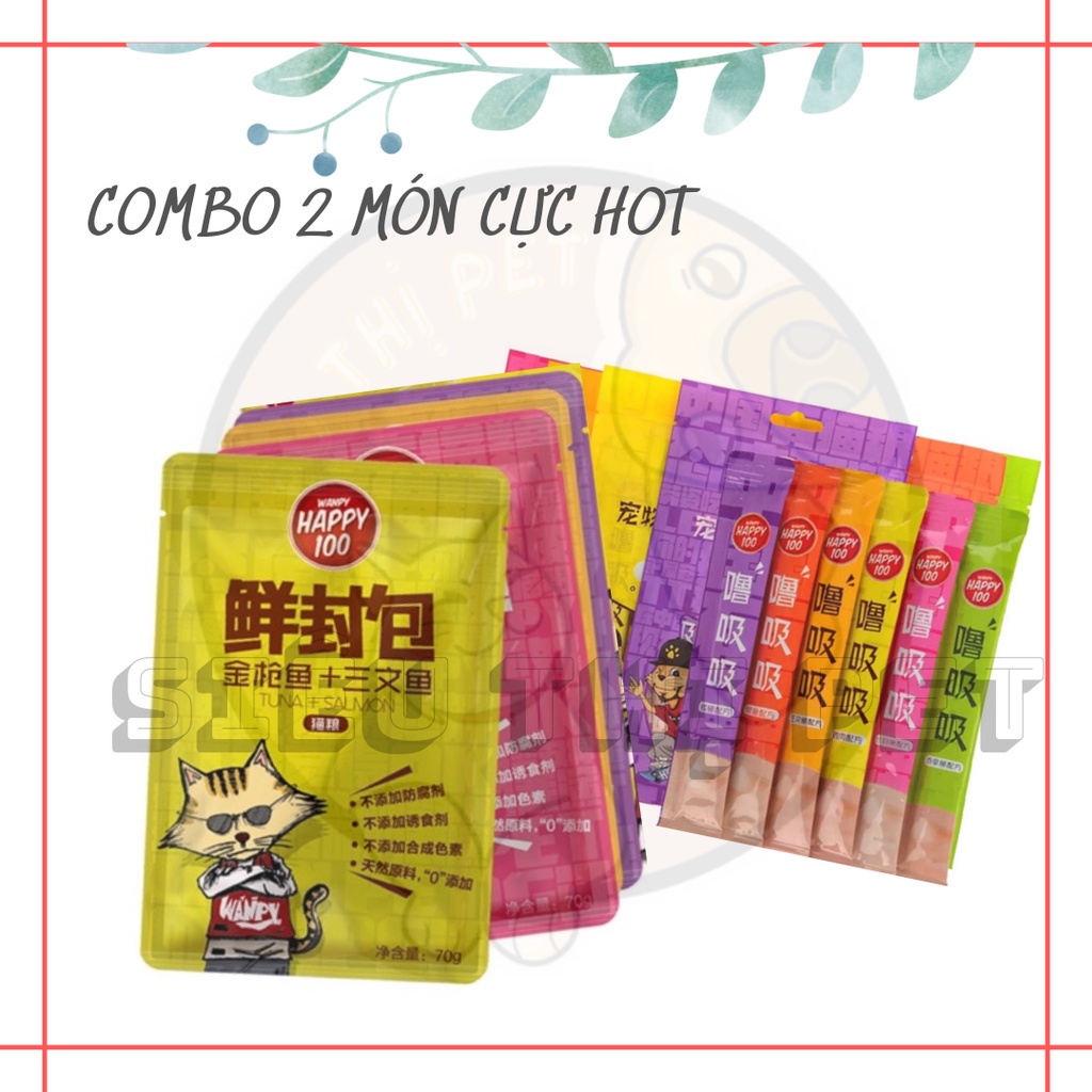 [HẤP DẪN] COMBO Pate thưởng Wanpy cho mèo đủ mùi vị cực dinh dưỡng