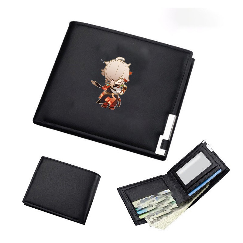 Ví da cầm tay nam nữ in hình nhân vật KAZUHA Genshin Impact game chibi anime xinh xắn thời trang