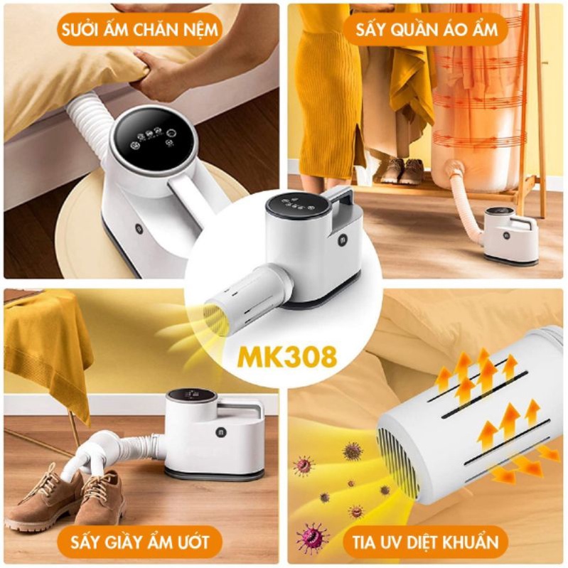 Máy Sấy UV diệt khuẩn Quần Áo, Giày, sưởi Chăn nệm mùa lạnh Mishio MK308 - Hàng Chính Hãng