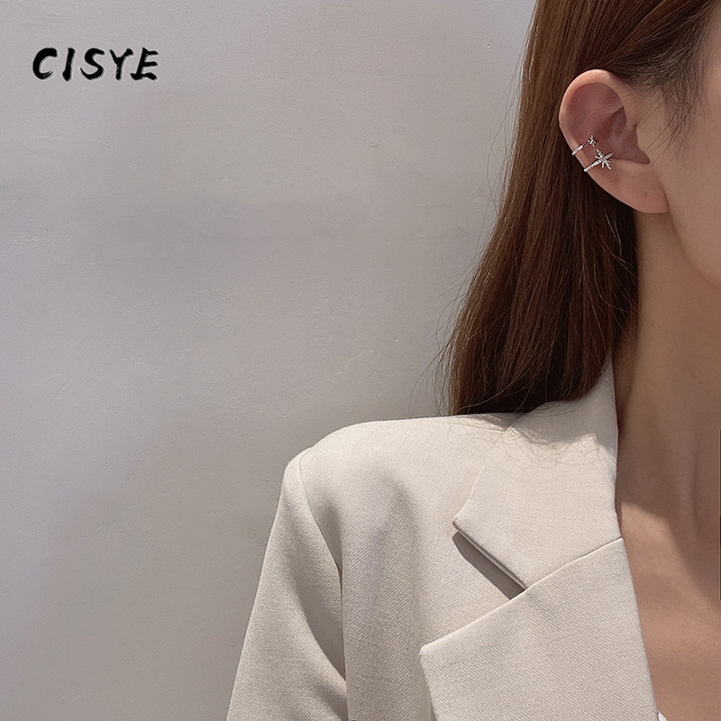 Đôi khuyên kẹp vành tai hình ngôi sao thời trang Hàn Quốc cho nữ