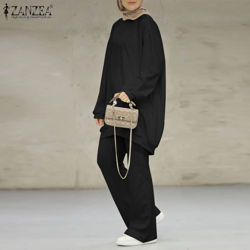 Bộ quần áo ZANZEA tay dài thời trang Hồi Giáo dành cho phái nữ