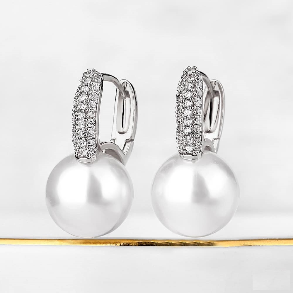 Bông tai nữ - bông tai bạc nữ kết hợp trai -  phụ kiện thời trang