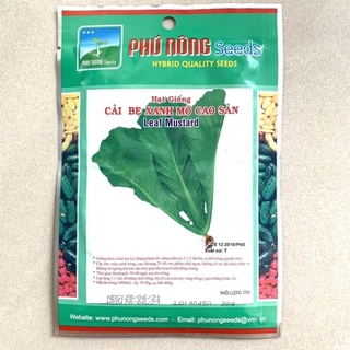 Hạt giống cải bẹ xanh mỡ phú nông 20gr
