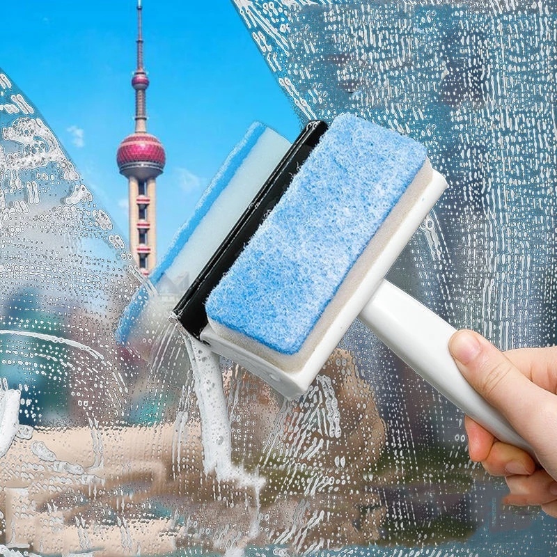1 Dụng Cụ Vệ Sinh Cửa Kính Hai Mặt Đa Năng Sáng Tạo