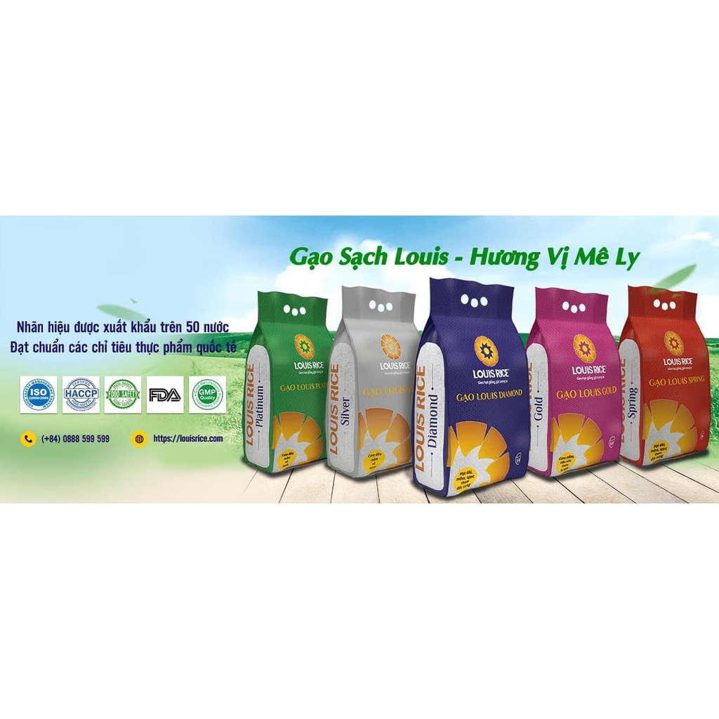 GẠO LOUIS SAPPIRE (Gạo ST 25) CAO CẤP XUẤT KHẨU GÓI 5KG