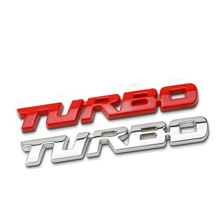 TEM TURBO CHỮ NỔI KIM LOẠI HÀNG CAO CẤP TRANG TRÍ XE MÁY CỰC ĐẸP