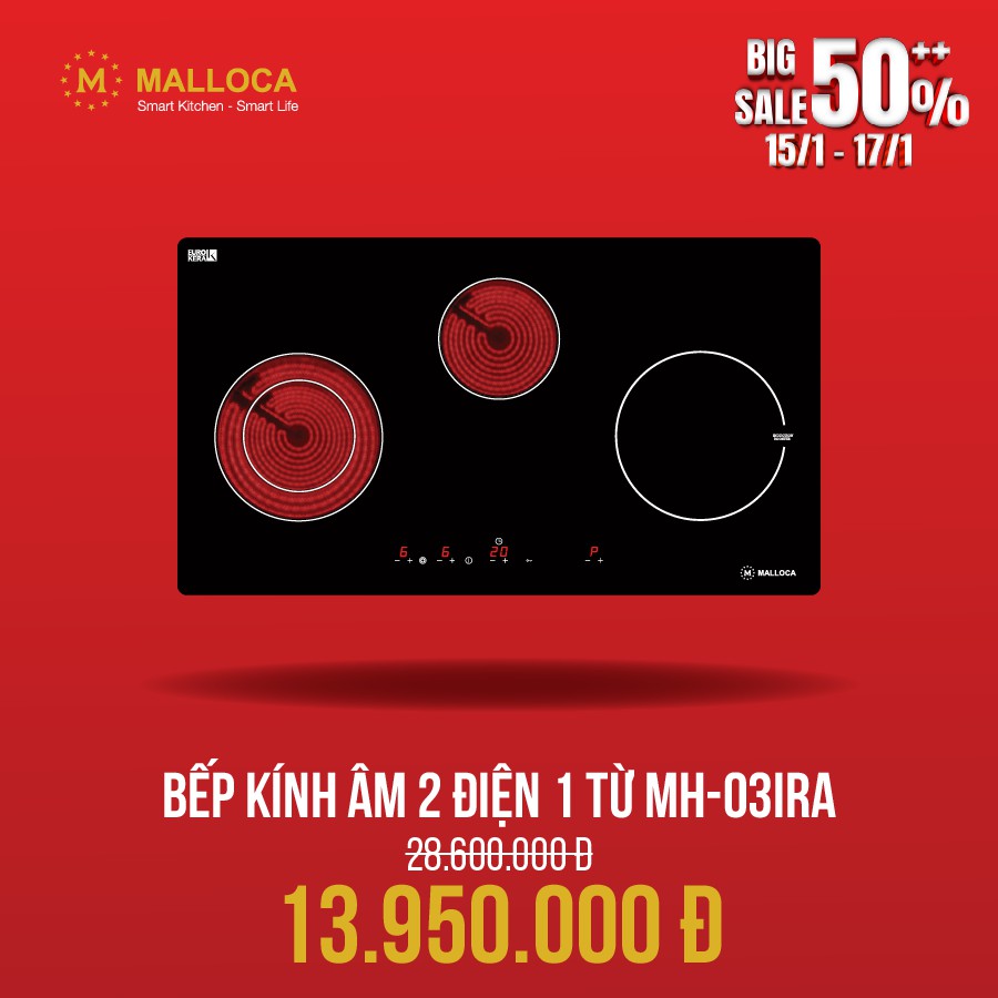 Bếp điện từ Malloca MH-03IRA