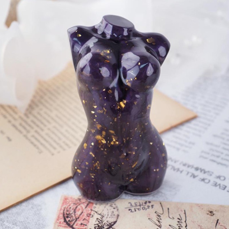 Art Body Candle Epoxy Resin Mold Human  Plaster Wax Silicone Mould