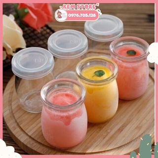 Hũ thủy tinh làm sữa chua (100ml), hũ thủy tinh làm caramen cao cấp