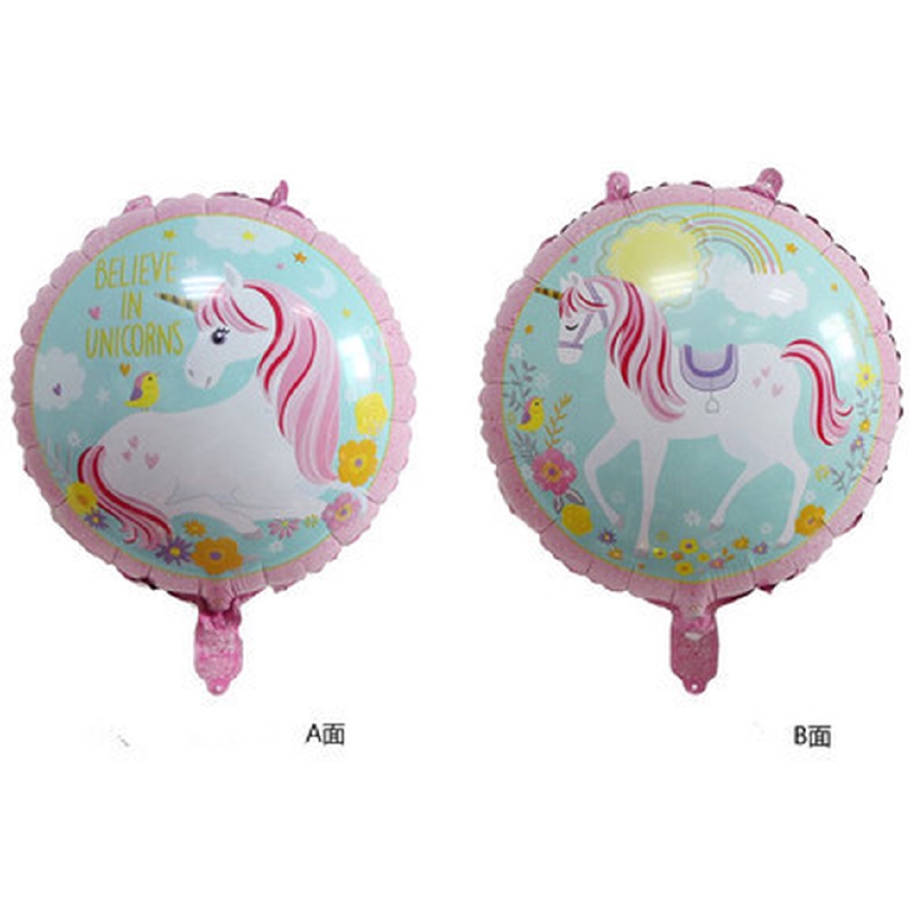 Phụ kiện bong bóng nhôm hình kỳ lân màu cầu vồng