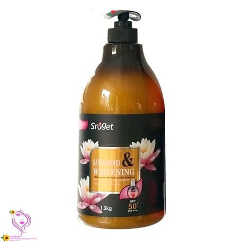 Sữa tắm mềm mịn da Sroget 1300gr (Thái Lan) - Whitening Shower Gel (Sandalwood, Rose, Oliu)