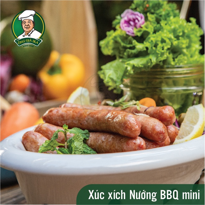 Xúc xích Nướng BBQ mini Ông già IKA 300g