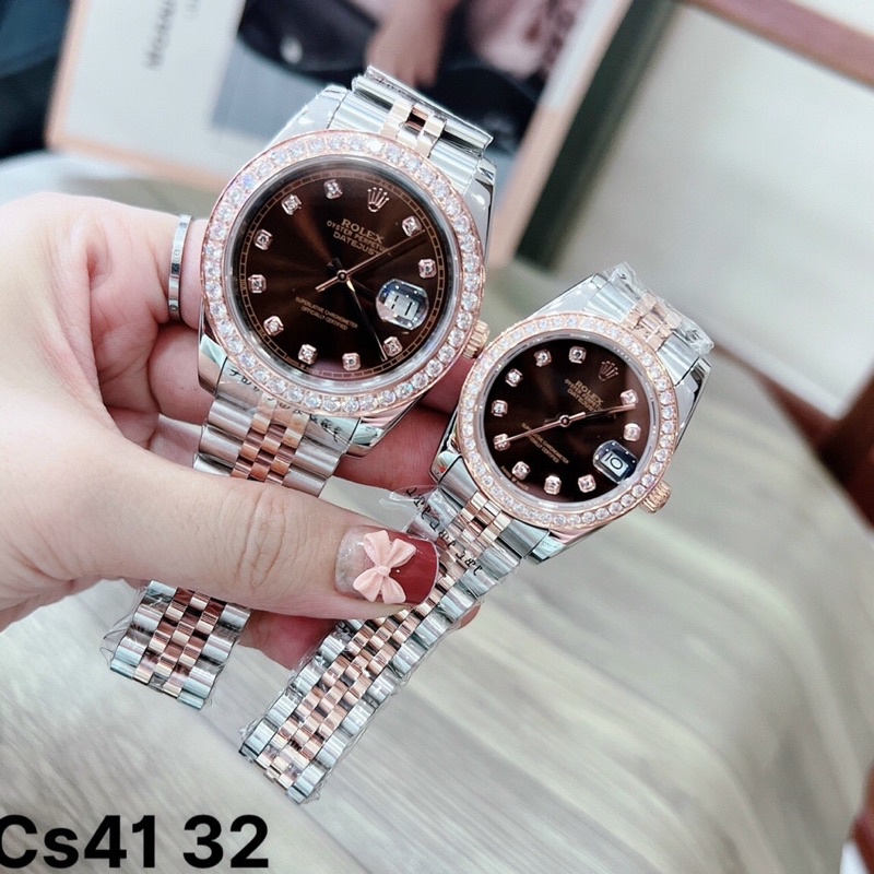 Đồng Hồ Rolex Nam Nữ - size 32/41mm - Máy nhật hàng cao cấp bảo hành 24 Tháng