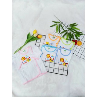 Set 5 áo tay dài cài bên cho bé sơ sinh đến 1 tuổi