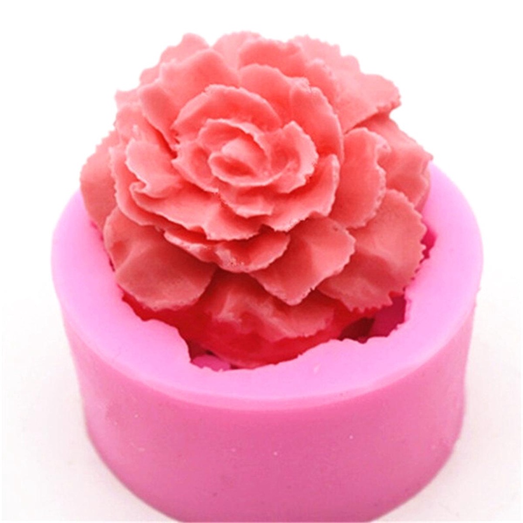 Khuôn Silicone Tạo Hình Hoa Cẩm Chướng Trang Trí Bánh Kem