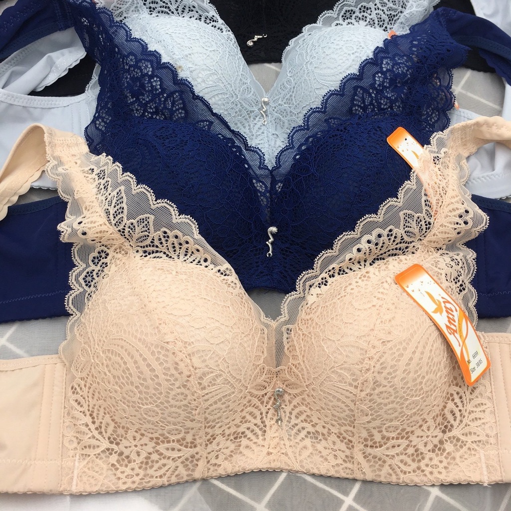 Áo ngực nữ mút mỏng không gọng bản to , áo lót bigsize dành cho ngực lớn 6699