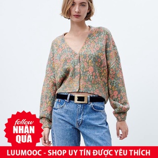 Áo len zara họa tiết hoa dáng thụng al10dtg73n10