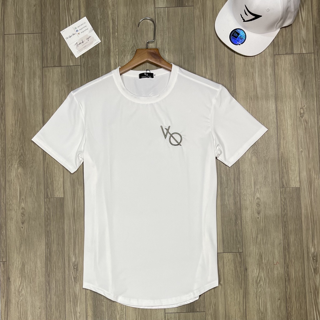 Áo thun nam tập gym vạt bầu DO GYM SHOP logo thêu, thun lạnh 4 chiều thoáng mát