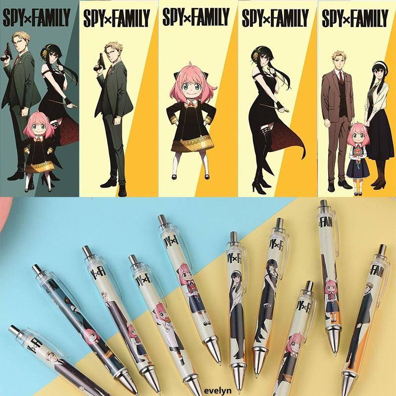 Bút Chì Bấm Ngòi 0.5mm In Hình Anime SPY×FAMILY Nhật Bản Cho Bé Loid Forger Anya Forger Yor Forger