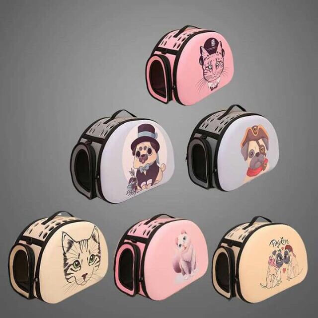 Túi Vận Chuyển Hình 3D Họa Tiết Cute Cho Thú Cưng