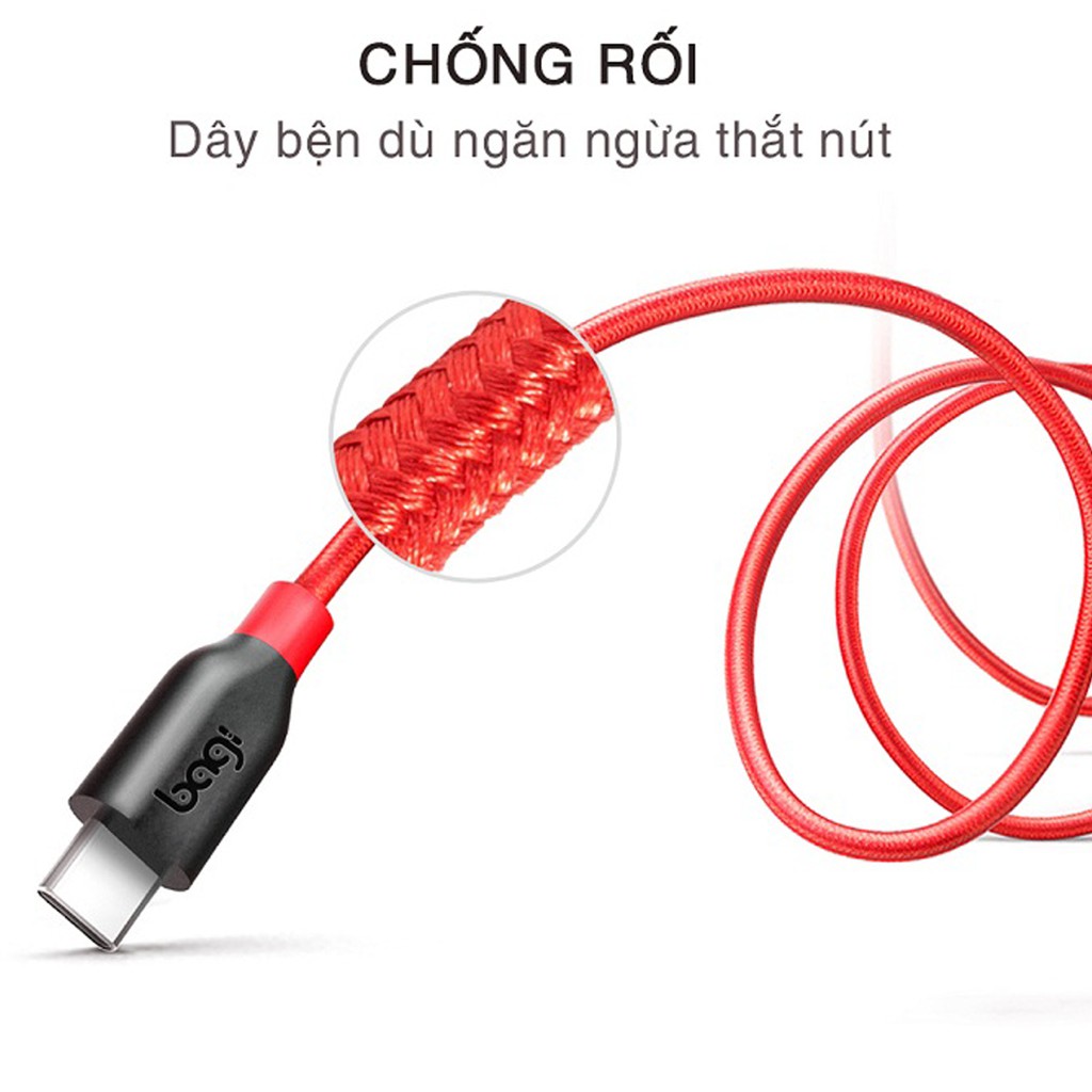 Dây Cáp Sạc Dù Type-C – Sạc Nhanh CH150 – Bảo Hành Chính Hãng 12 Tháng