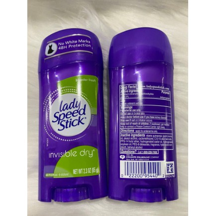 Lăn khử mùi LADY SPEED STICK ngăn quá trình tiết mồ hôi, dưỡng da cho vùng da dưới cánh tay đẹp mịn màng 65g | BigBuy360 - bigbuy360.vn