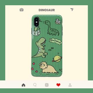 Ốp lưng silicone hình khủng long cho iphone11 pro xs / x xr iphone8 / 7 / 6s