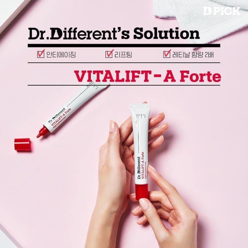 Kem dưỡng da Dr.different Vita A Cream Forte 0,1% (Retinal 0.1%)